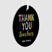 Bedankt Docenten & Studenten Afstuderen Gift Ornament (voorkant)