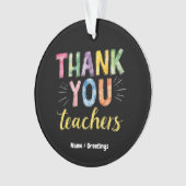 Bedankt Docenten & Studenten Afstuderen Gift Ornament (voorkant)