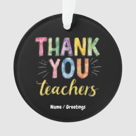 Bedankt Docenten & Studenten Afstuderen Gift Ornament