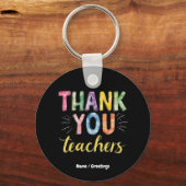 Bedankt Docenten & Studenten Afstuderen Gift Sleutelhanger (Voorkant)