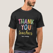 Bedankt Docenten & Studenten Afstuderen Gift T-shirt (Voorkant)