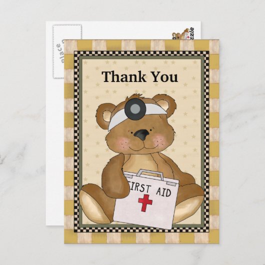 Bedankt Doctor Beer briefkaart (Voorkant / Achterkant)