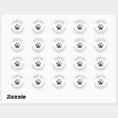 Bedankt Dog Small Business Black Sticker (Vel)