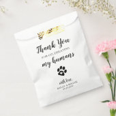 Bedankt Doggie Bag Dog Treat Wedding Favor Bag Bedankzakje (Gezegeld)