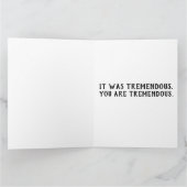 BEDANKT DONALD TRUMP KUST WENSKAART KAART (Binnen)