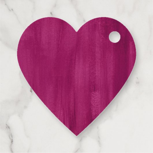 Bedankt donkerroze abstracte bruiloft cadeau label (Achterkant)