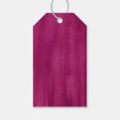 Bedankt donkerroze abstracte bruiloft cadeau label cadeaulabel (Achterkant)