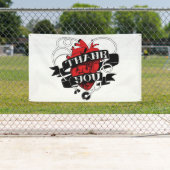 "Bedankt" door Ellis Ringle Outdoor Banner (Insitu)