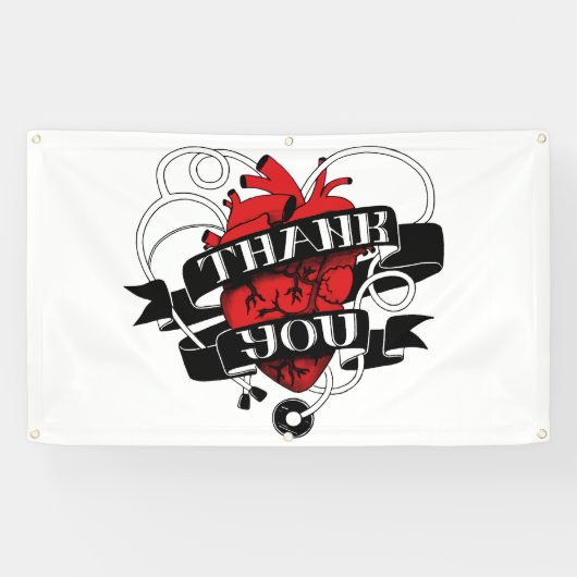 "Bedankt" door Ellis Ringle Outdoor Banner (Horizontaal)