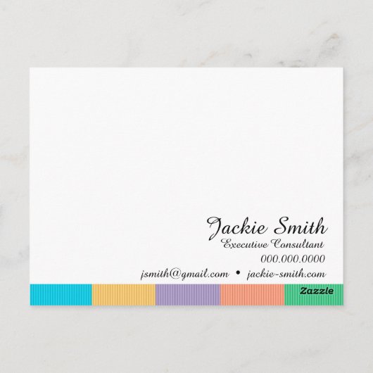 Bedankt - dubbelzijdig briefkaart (Achterkant)