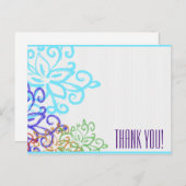 Bedankt - dubbelzijdig briefkaart (Voorkant / Achterkant)