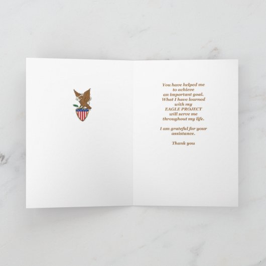 Bedankt Eagle Emblem (Binnen)