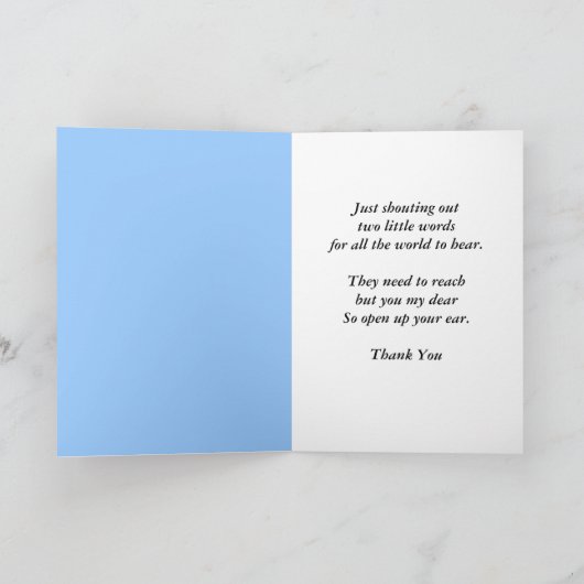 Bedankt Echo - grappig bericht (Binnen)