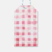 Bedankt Een bos Aardbei Picknick Bachelorette Roze Cadeaulabel (Achterkant)