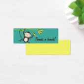 Bedankt een bos, Monkey Gift Labels Mini Visitekaartjes (Bureau)