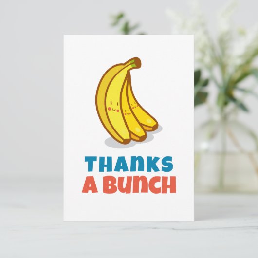 Bedankt een Bunch Funny Appreciation (Staand voorkant)