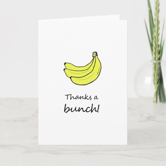 Bedankt een Bunch-kaart (Voorkant)