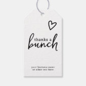 Bedankt Een Bunch Minimalistische Liefde Hart Cadeaulabel (Voorkant)