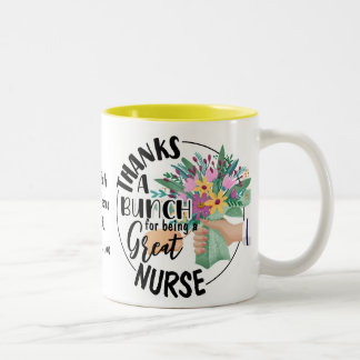 Bedankt een Bunch Nurse Mok Floral Appreciation gi