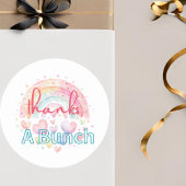 Bedankt Een Bunch Regenboog Ronde Sticker