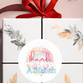 Bedankt Een Bunch Regenboog Ronde Sticker