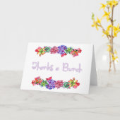 Bedankt Een Bunch Succulent Baby shower Bedankt Ca Kaart (Gele Bloem)