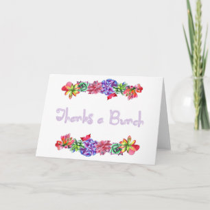 Bedankt Een Bunch Succulent Baby shower Bedankt Ca Kaart