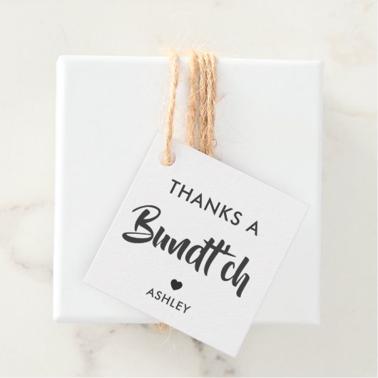 Bedankt Een Bundt'ch Gift Label, Bundt Cake Label, Bedankjes Labels (In situ)