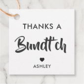 Bedankt Een Bundt'ch Gift Label, Bundt Cake Label, Bedankjes Labels (Voorkant)