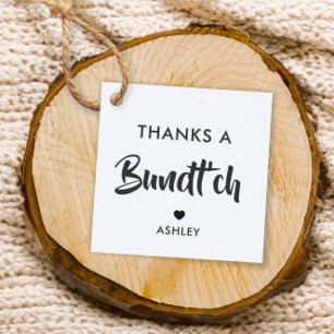 Bedankt Een Bundt'ch Gift Label, Bundt Cake Label, Bedankjes Labels