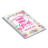 bedankt een cadeau voor bloemendocent notitieboek (Rechterzijde)