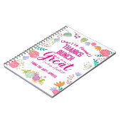 bedankt een cadeau voor bloemendocent notitieboek (Linkerzijde)