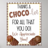 Bedankt een Choco-partij voor alles wat u waardeer Poster (Voorkant)
