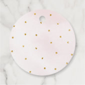 Bedankt Een eenhol Donut Pink Gold Birthday Bedankjes Labels (Achterkant)