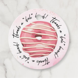 Bedankt een hele bos donut label