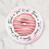 Bedankt een hele bos donut label (Achterkant)