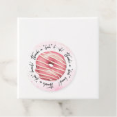 Bedankt een hele bos donut label (In situ)