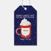 bedankt een hele laat voor alles wat je doet! pret cadeaulabel (Voorkant)