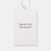 Bedankt een Hole Bunch, Doughnut Holes Label, Kraf Cadeaulabel (Achterkant)
