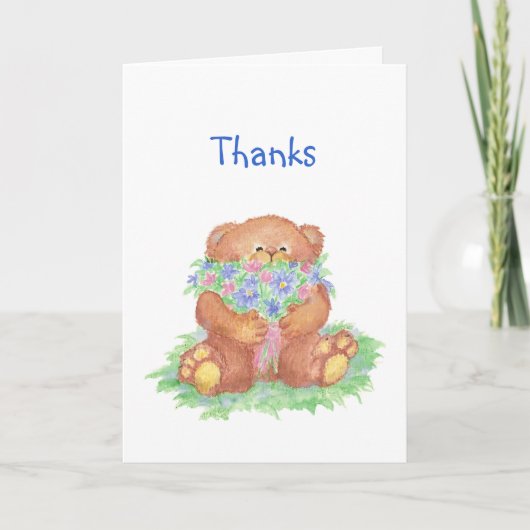 Bedankt een Humor, Teddy Bear Flowers (Voorkant)