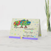 Bedankt een kameleon Dank u (Achterkant)