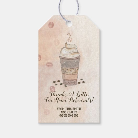 Bedankt een koffie-Pop door Cadeaulabel (Voorkant)