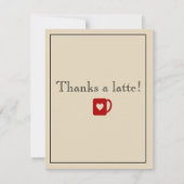 Bedankt een latte! (Voorkant)