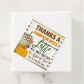 Bedankt Een latte cadeau Label (In situ)