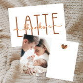 Bedankt Een Latte Coffee Baby shower