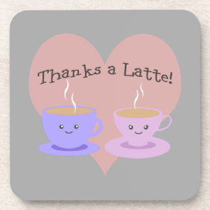 Bedankt een Latte! Drankjes Onderzetter