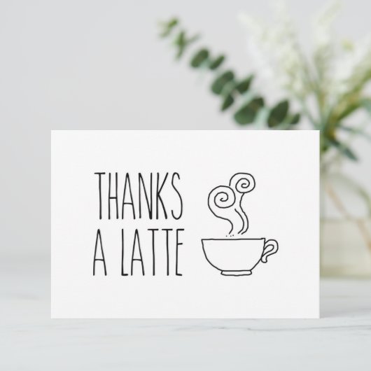 Bedankt Een Latte Hartelijk dank, Hartelijk dank (Staand voorkant)