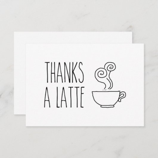 Bedankt Een Latte Hartelijk dank, Hartelijk dank (Voorkant / Achterkant)