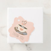 Bedankt een latte koffie bruiloft douche dank u bedankjes labels (In situ)