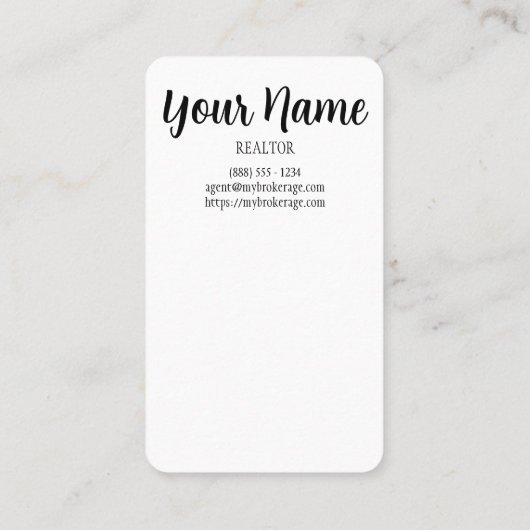 Bedankt een Latte! Pop per Visitekaartje onroerend (Achterkant)